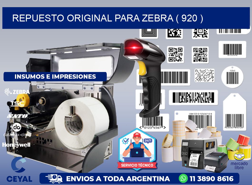 REPUESTO ORIGINAL PARA ZEBRA ( 920 )