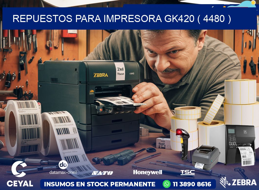 REPUESTOS PARA IMPRESORA GK420 ( 4480 )
