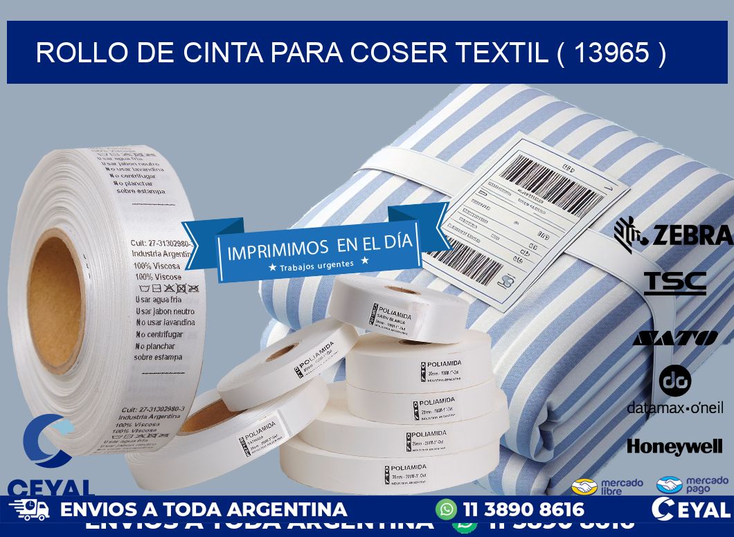 ROLLO DE CINTA PARA COSER TEXTIL ( 13965 )