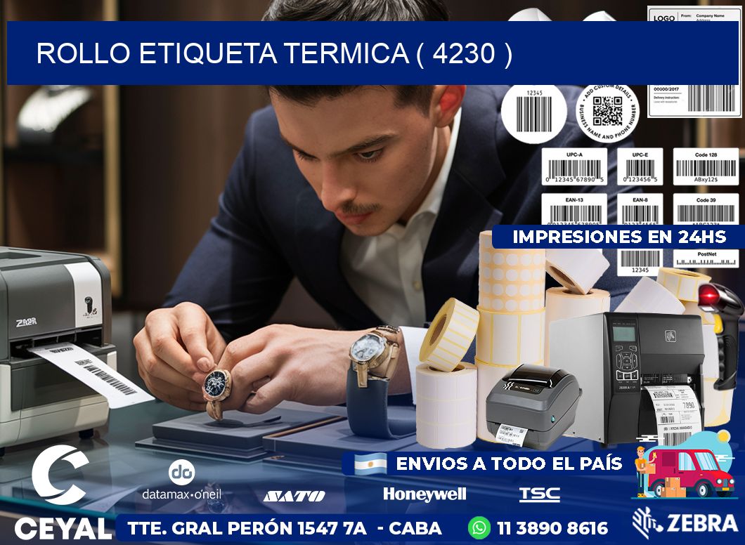 ROLLO ETIQUETA TERMICA ( 4230 )