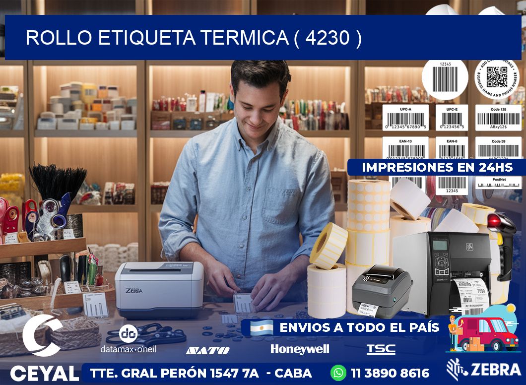 ROLLO ETIQUETA TERMICA ( 4230 )