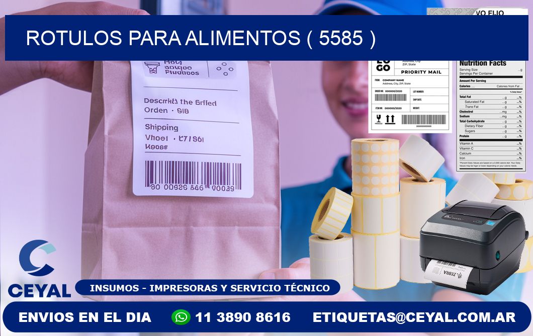 ROTULOS PARA ALIMENTOS ( 5585 )