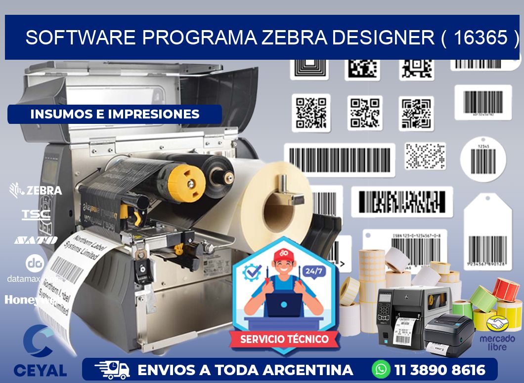 SOFTWARE PROGRAMA ZEBRA DESIGNER ( 16365 )