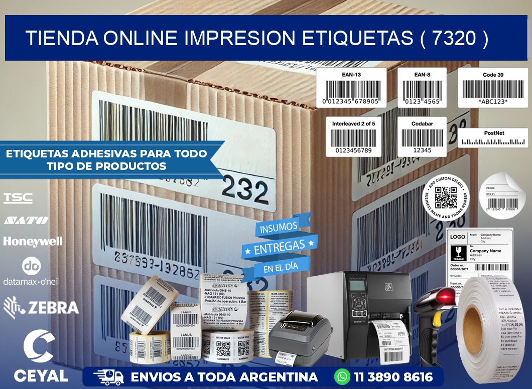 TIENDA ONLINE IMPRESION ETIQUETAS ( 7320 )