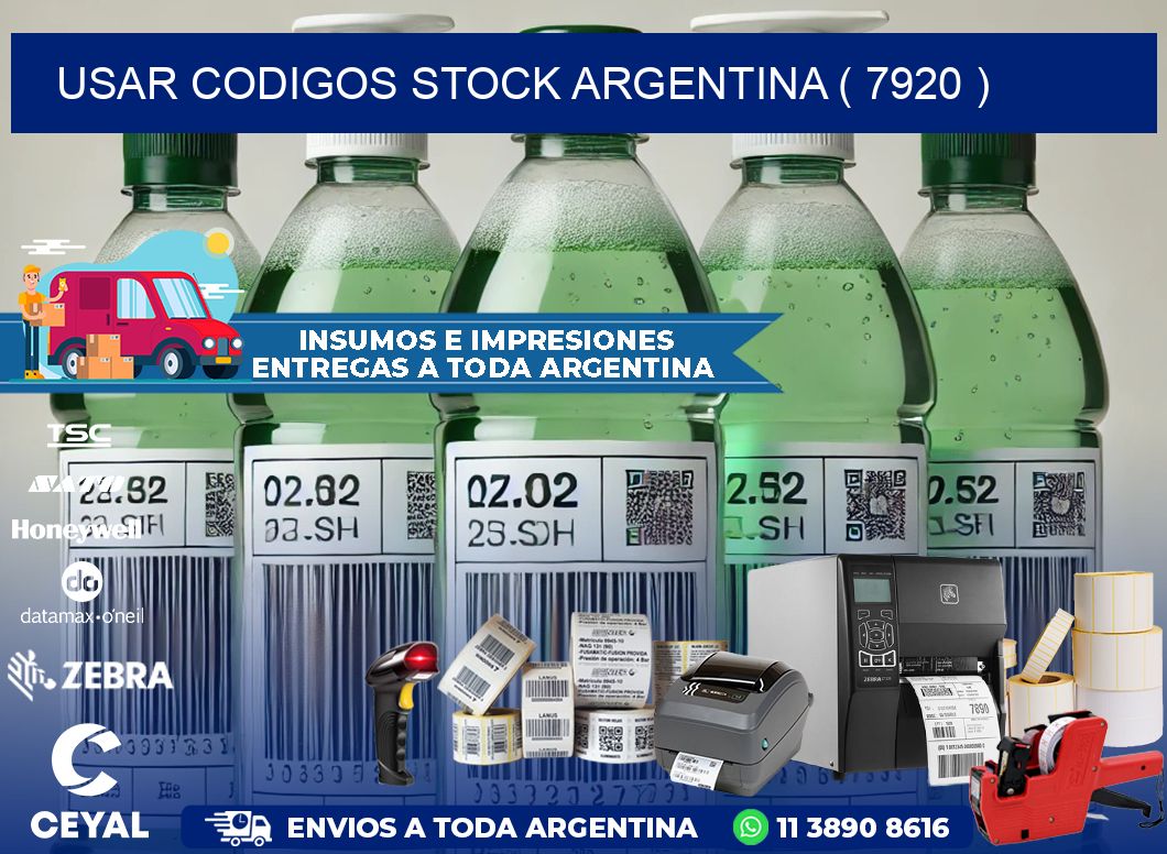 USAR CODIGOS STOCK ARGENTINA ( 7920 )