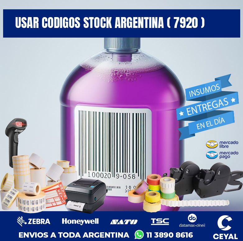 USAR CODIGOS STOCK ARGENTINA ( 7920 )