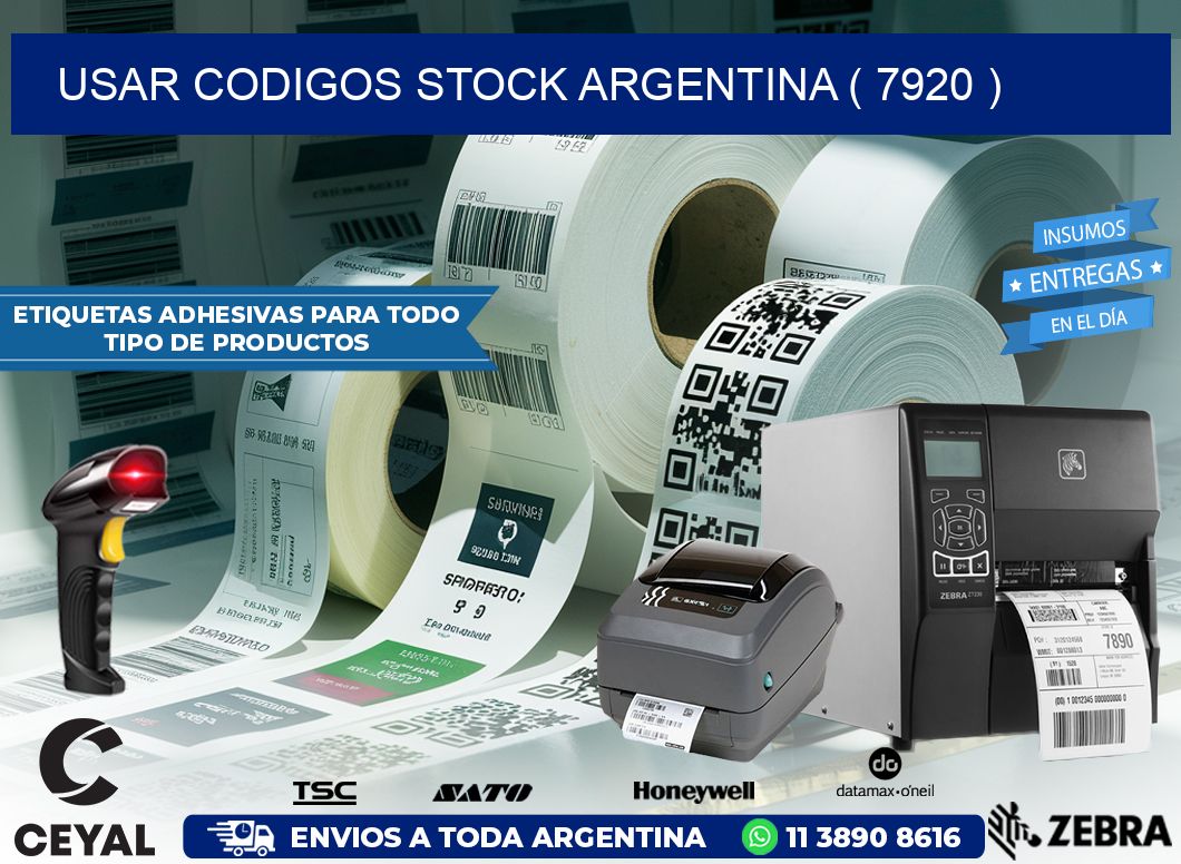 USAR CODIGOS STOCK ARGENTINA ( 7920 )