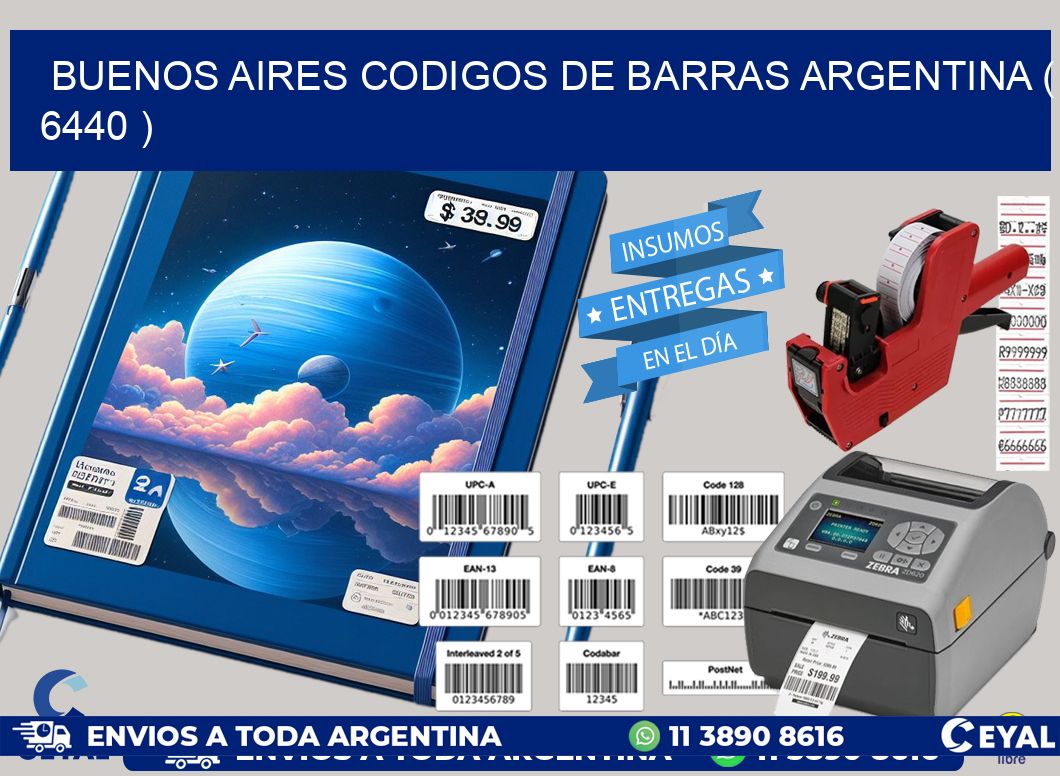buenos aires codigos de barras argentina ( 6440 )