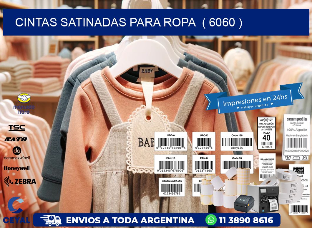 cintas satinadas para ropa  ( 6060 )