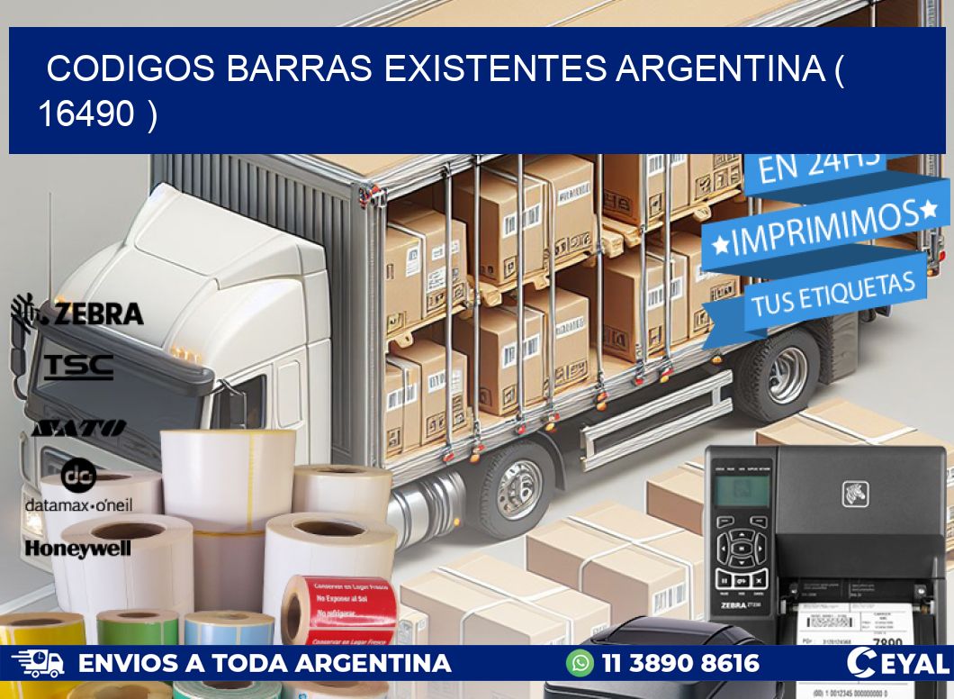 codigos barras existentes argentina ( 16490 )