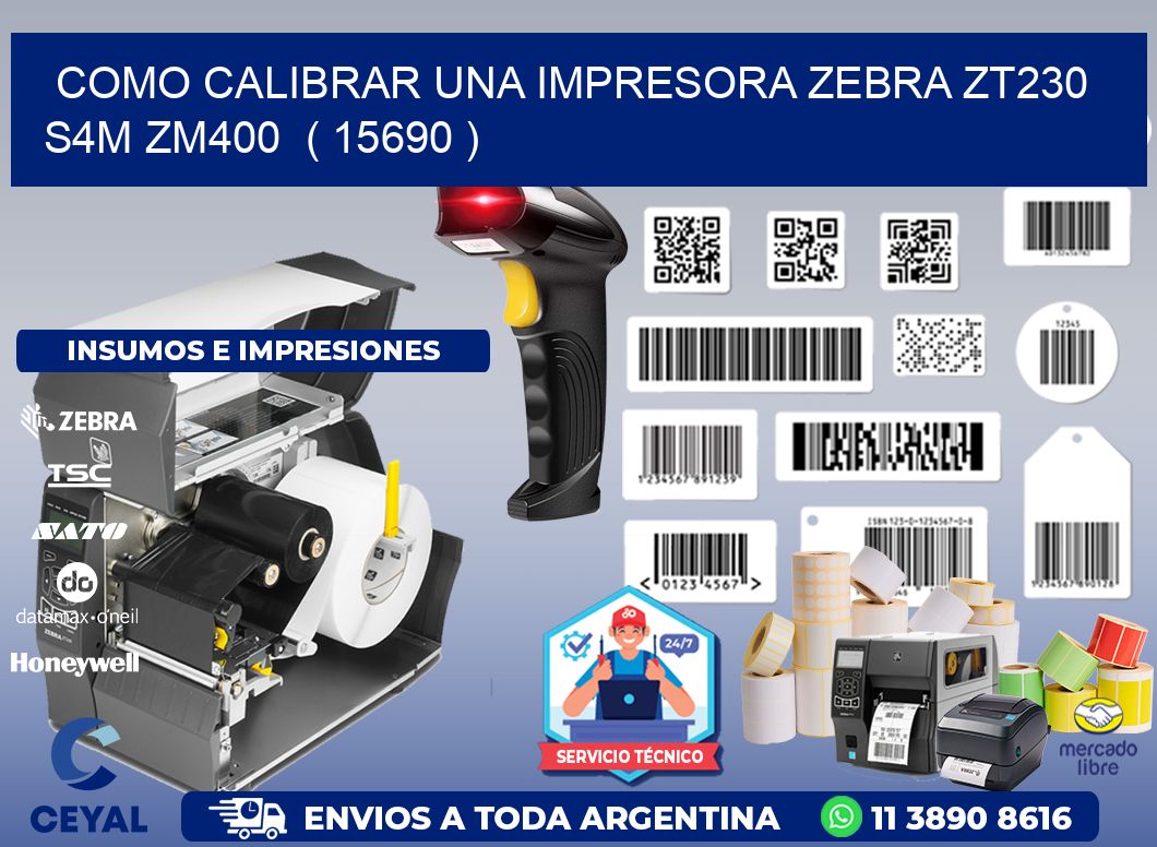 como calibrar una impresora zebra zt230 S4M ZM400 ( 15690 )