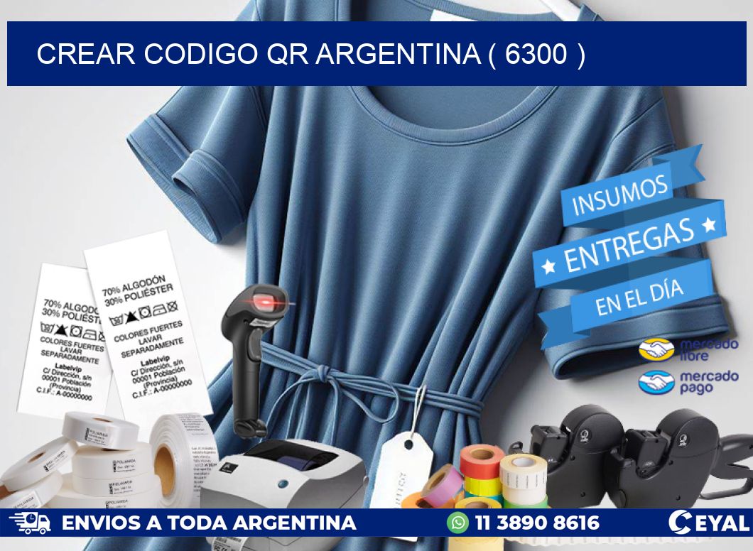 crear codigo qr argentina ( 6300 )