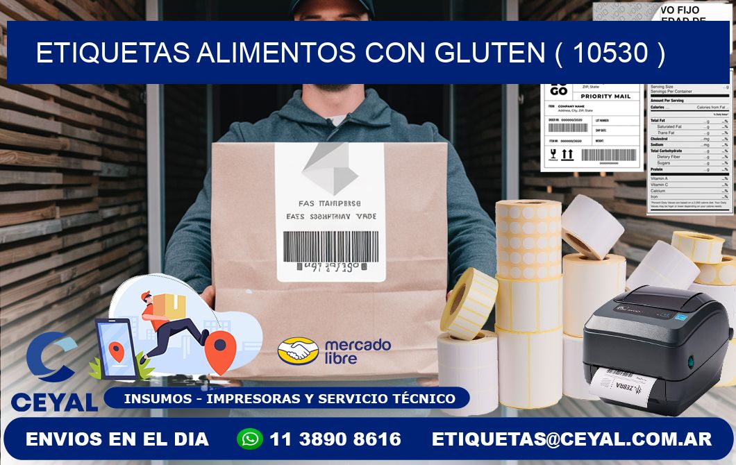 etiquetas alimentos con gluten ( 10530 )