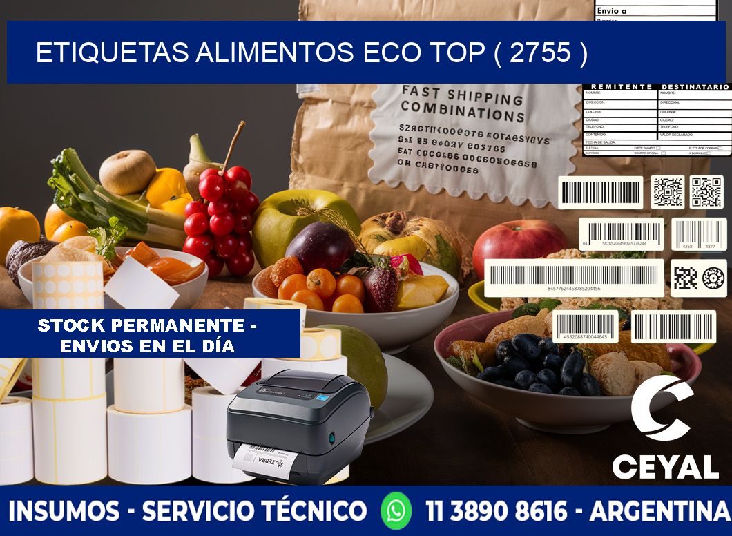 etiquetas alimentos eco top ( 2755 )