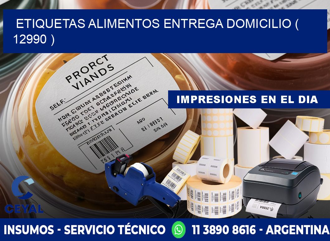 etiquetas alimentos entrega domicilio ( 12990 )
