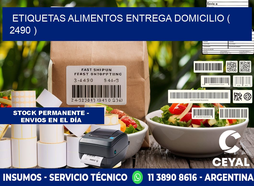 etiquetas alimentos entrega domicilio ( 2490 )