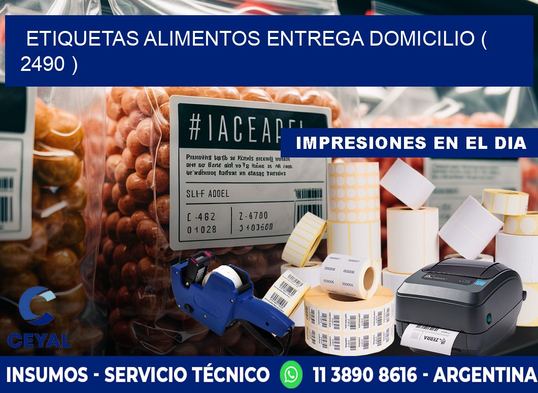 etiquetas alimentos entrega domicilio ( 2490 )