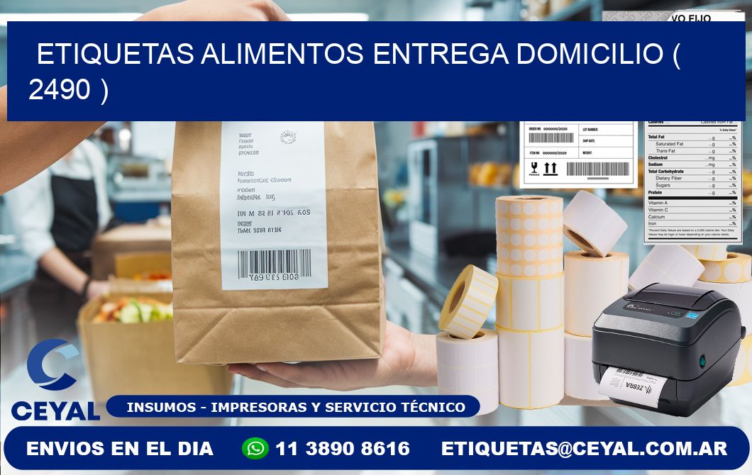 etiquetas alimentos entrega domicilio ( 2490 )