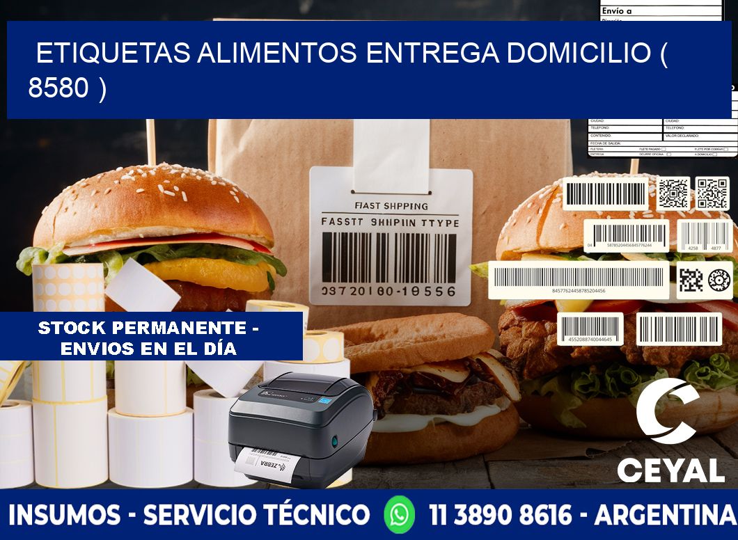 etiquetas alimentos entrega domicilio ( 8580 )