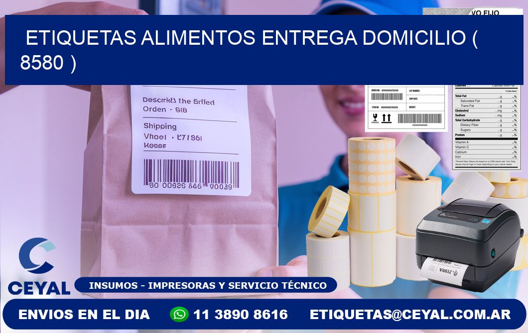 etiquetas alimentos entrega domicilio ( 8580 )