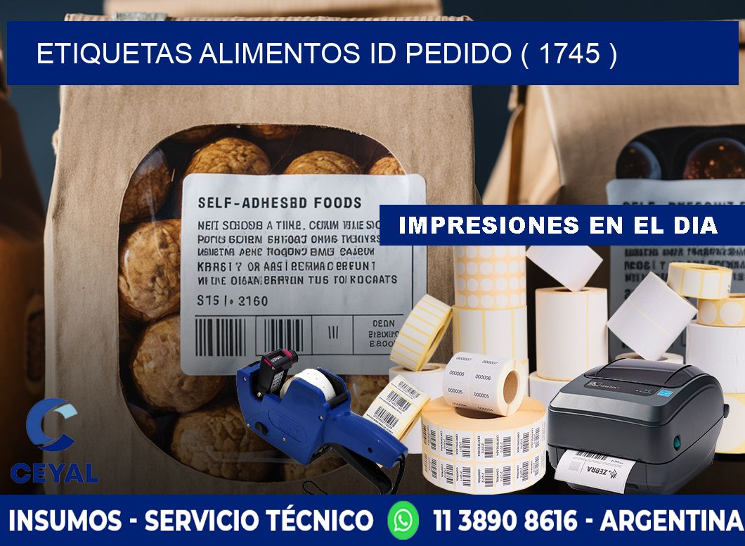 etiquetas alimentos id pedido ( 1745 )