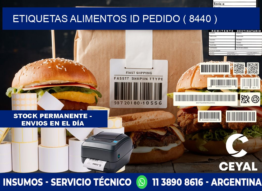 etiquetas alimentos id pedido ( 8440 )