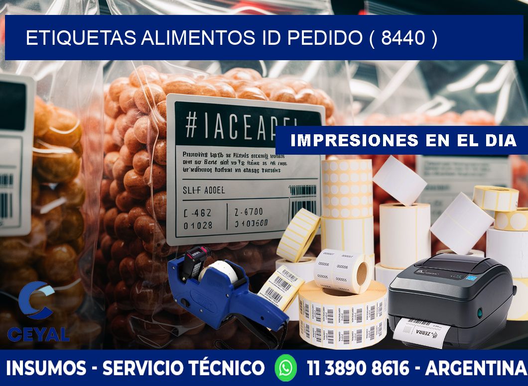 etiquetas alimentos id pedido ( 8440 )