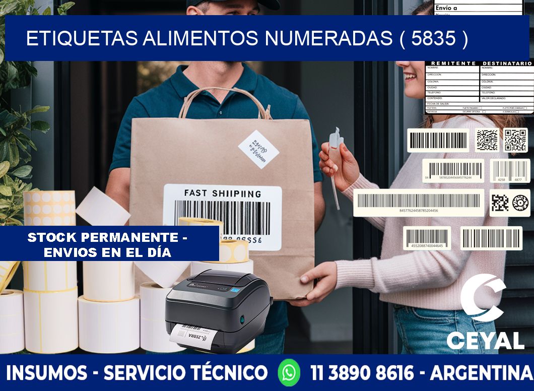 etiquetas alimentos numeradas ( 5835 )