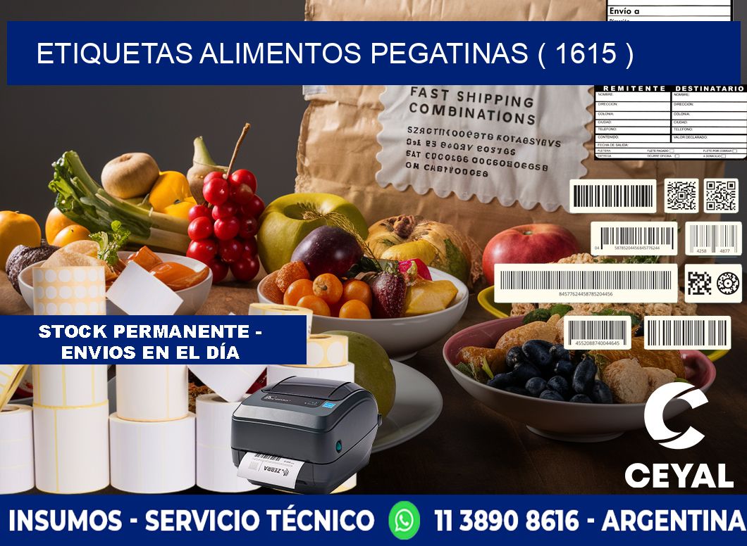 etiquetas alimentos pegatinas ( 1615 )