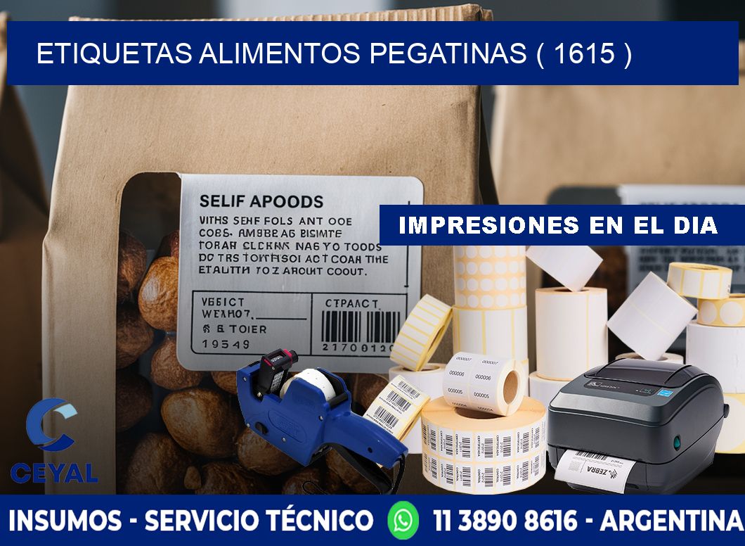 etiquetas alimentos pegatinas ( 1615 )