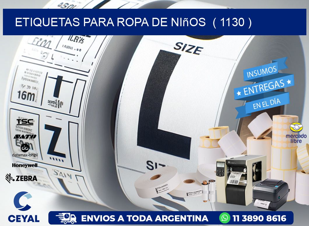 etiquetas para ropa de niños ( 1130 )