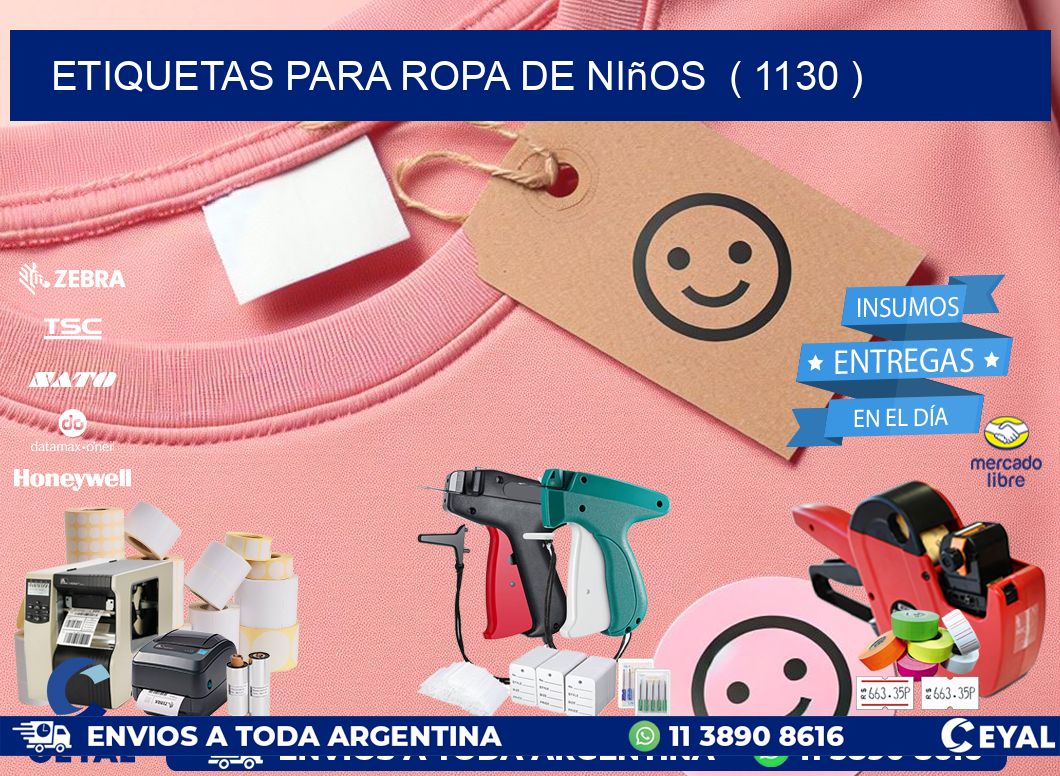 etiquetas para ropa de niños ( 1130 )
