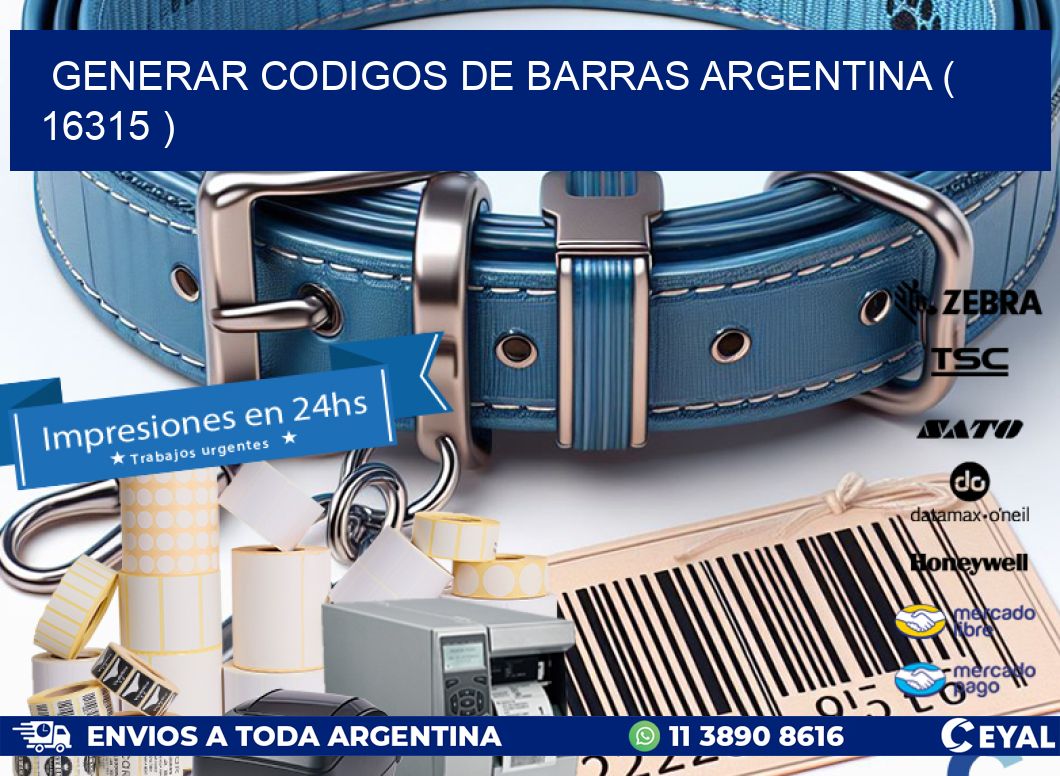 generar codigos de barras argentina ( 16315 )