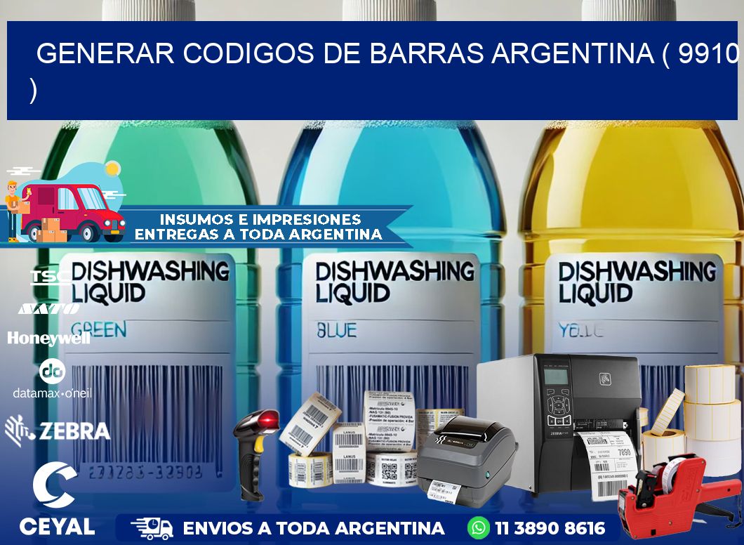 generar codigos de barras argentina ( 9910 )