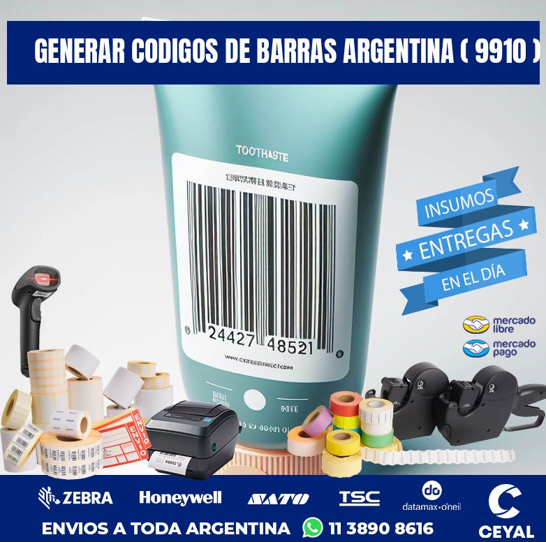 generar codigos de barras argentina ( 9910 )