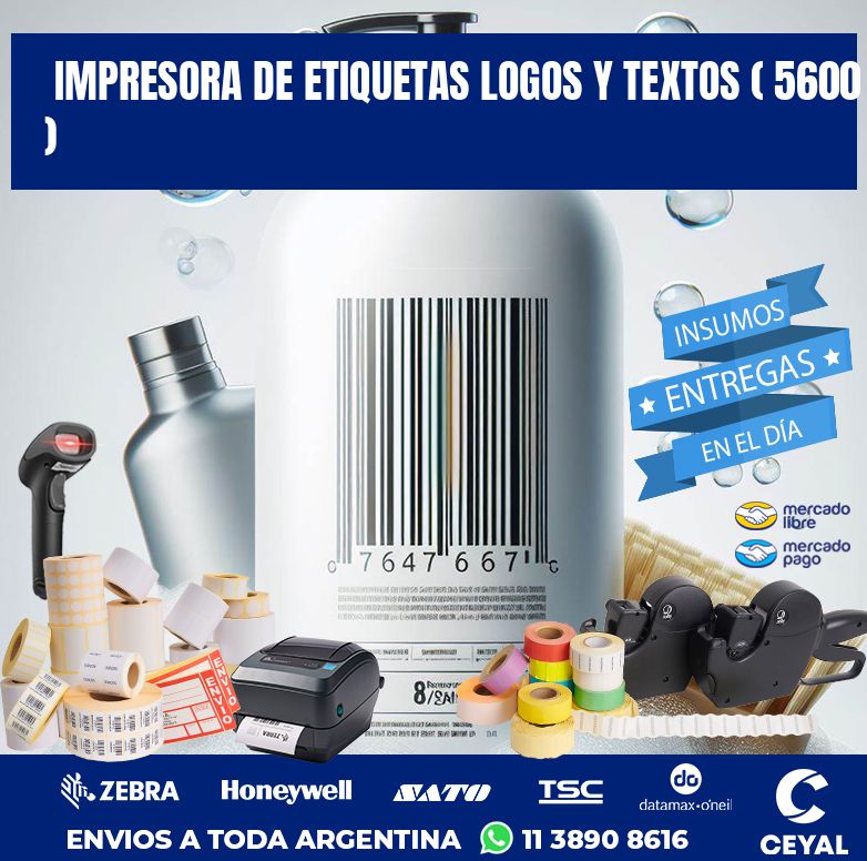 impresora de etiquetas logos y textos ( 5600 )