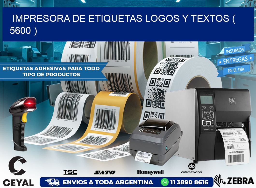 impresora de etiquetas logos y textos ( 5600 )