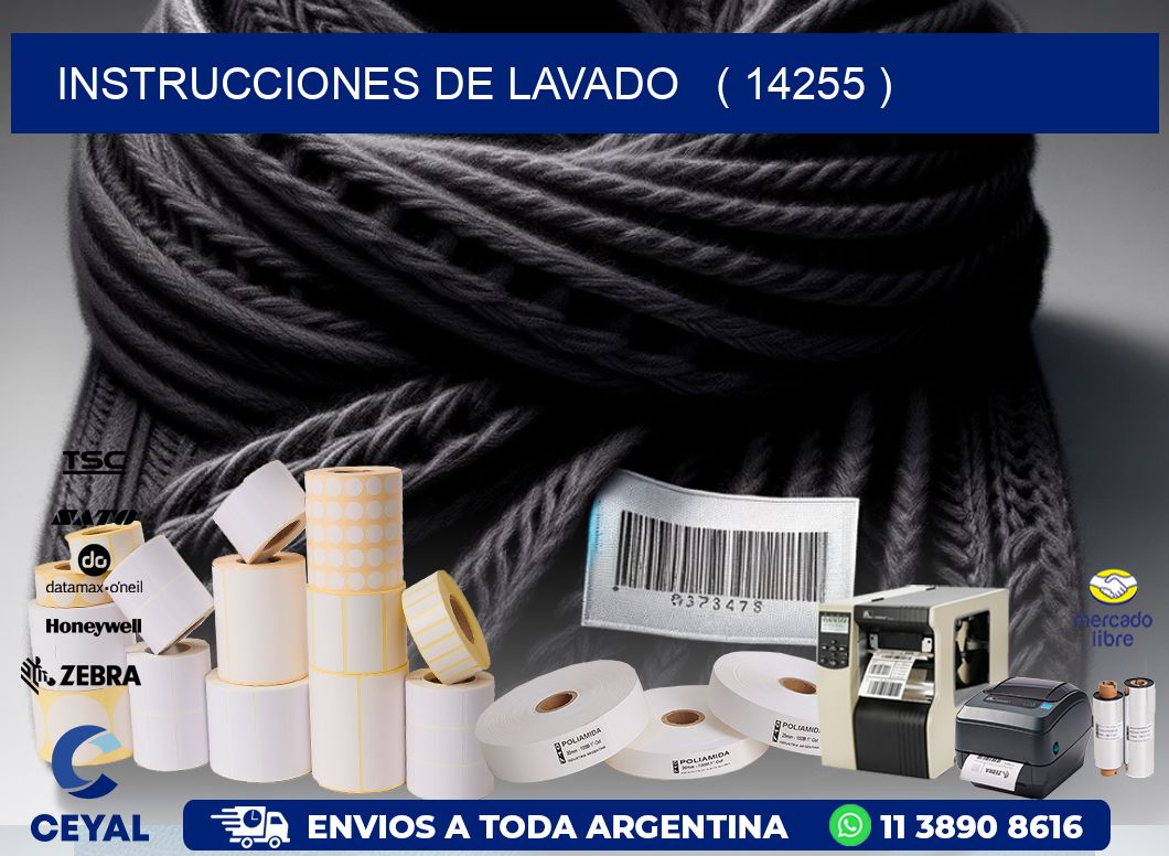 instrucciones de lavado ( 14255 )
