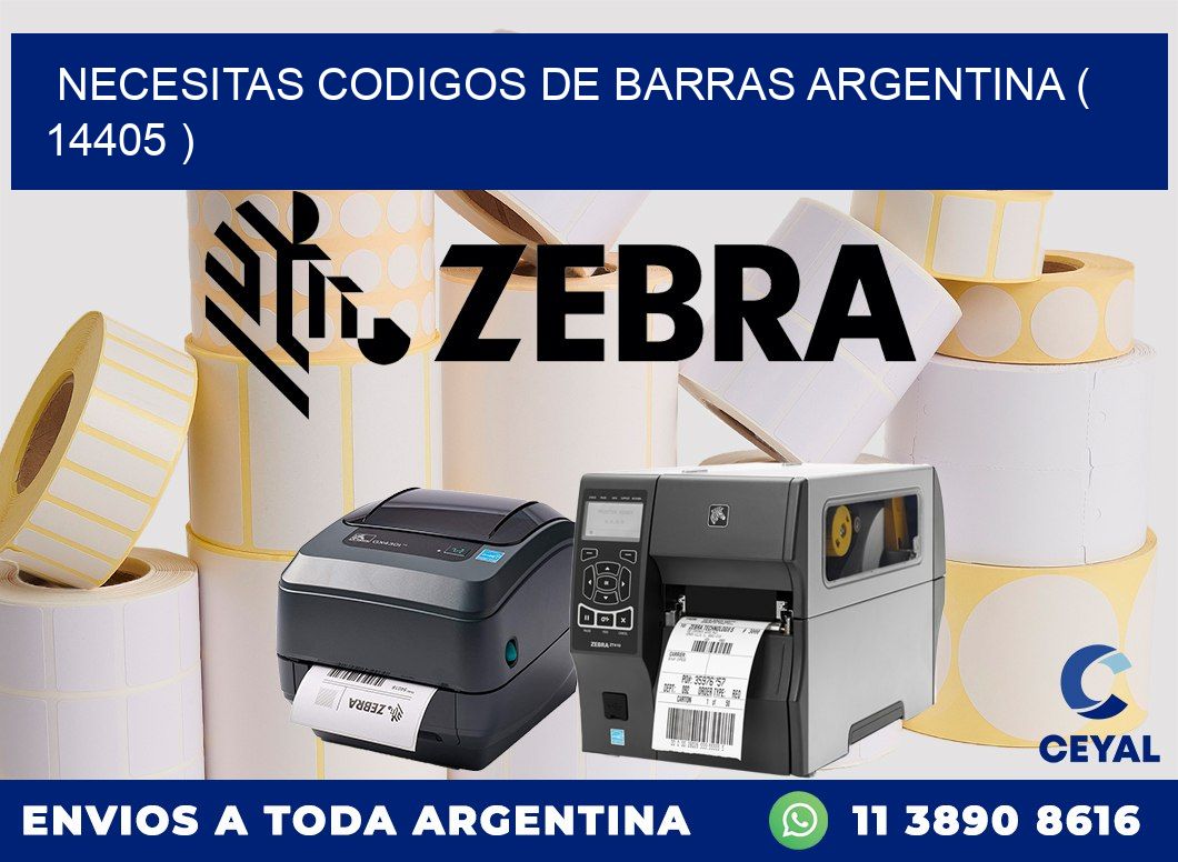 necesitas codigos de barras argentina ( 14405 )