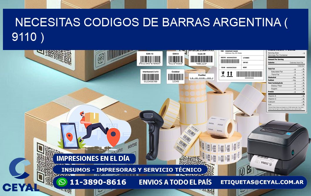 necesitas codigos de barras argentina ( 9110 )