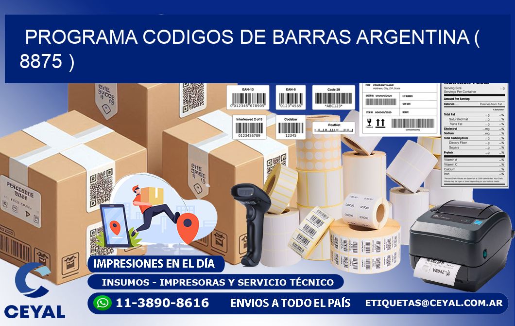 programa codigos de barras argentina ( 8875 )