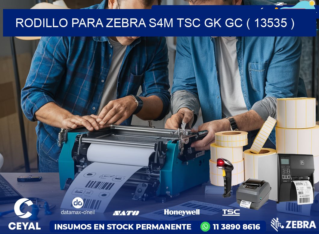 rodillo para zebra S4M TSC GK GC ( 13535 )