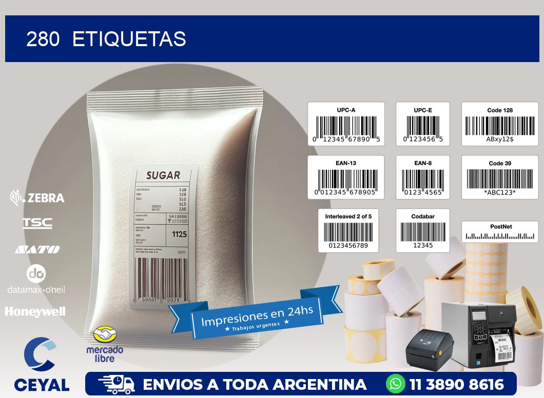 280  ETIQUETAS
