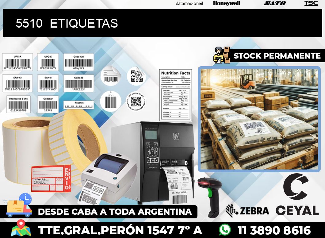 5510  ETIQUETAS