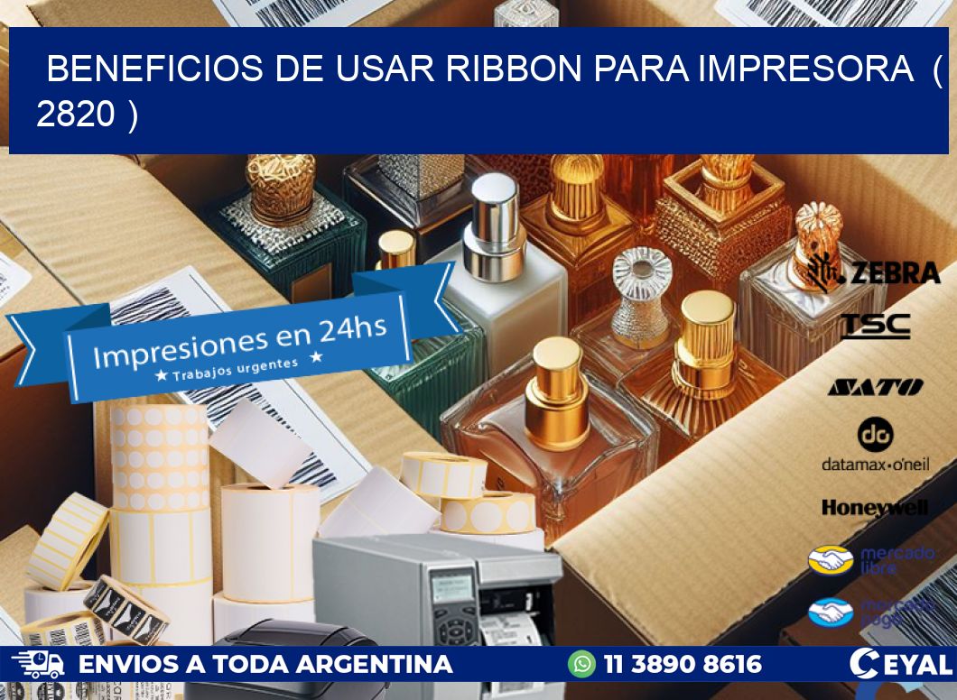 BENEFICIOS DE USAR RIBBON PARA IMPRESORA ( 2820 )