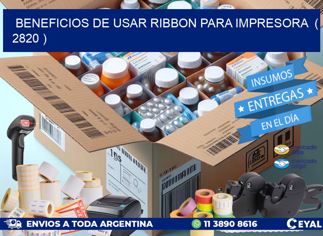 BENEFICIOS DE USAR RIBBON PARA IMPRESORA ( 2820 )