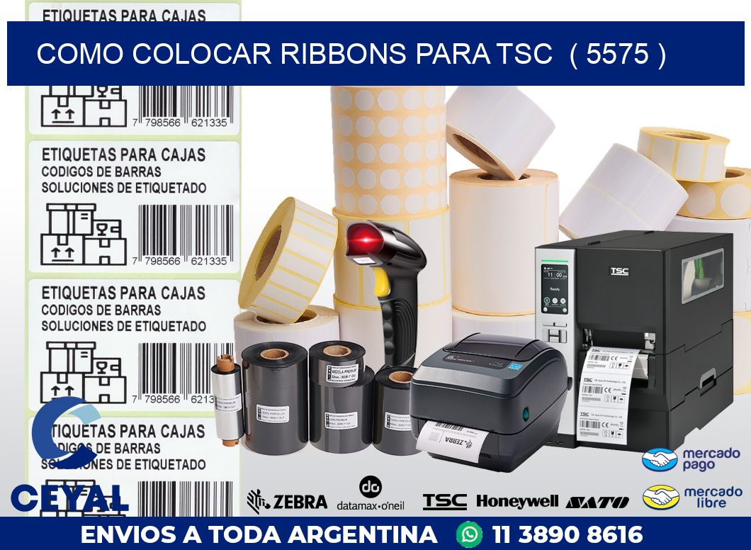 COMO COLOCAR RIBBONS PARA TSC ( 5575 )