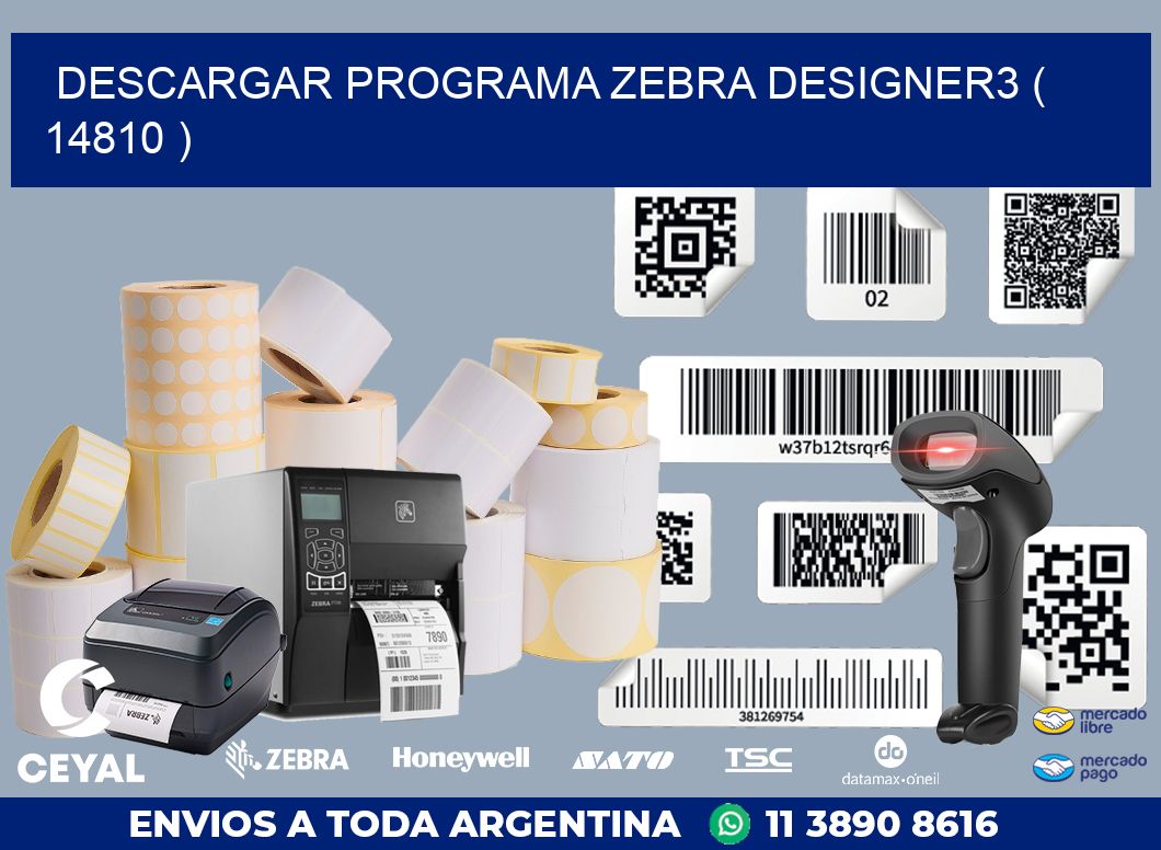 DESCARGAR PROGRAMA ZEBRA DESIGNER3 ( 14810 )