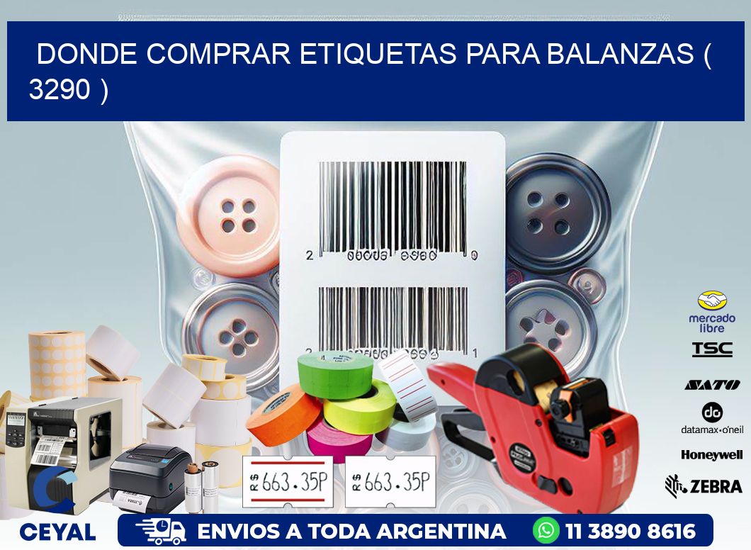 DONDE COMPRAR ETIQUETAS PARA BALANZAS ( 3290 )