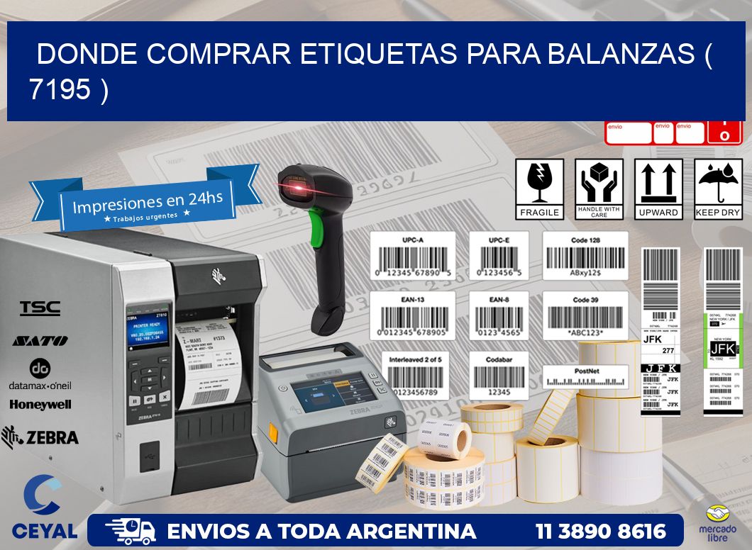 DONDE COMPRAR ETIQUETAS PARA BALANZAS ( 7195 )